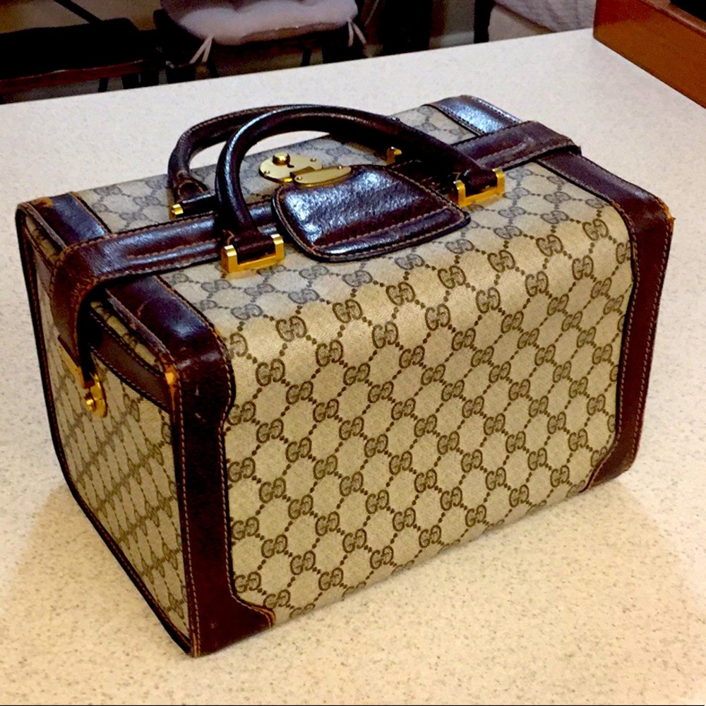 Vintage Gucci Vanity Train Travel Case